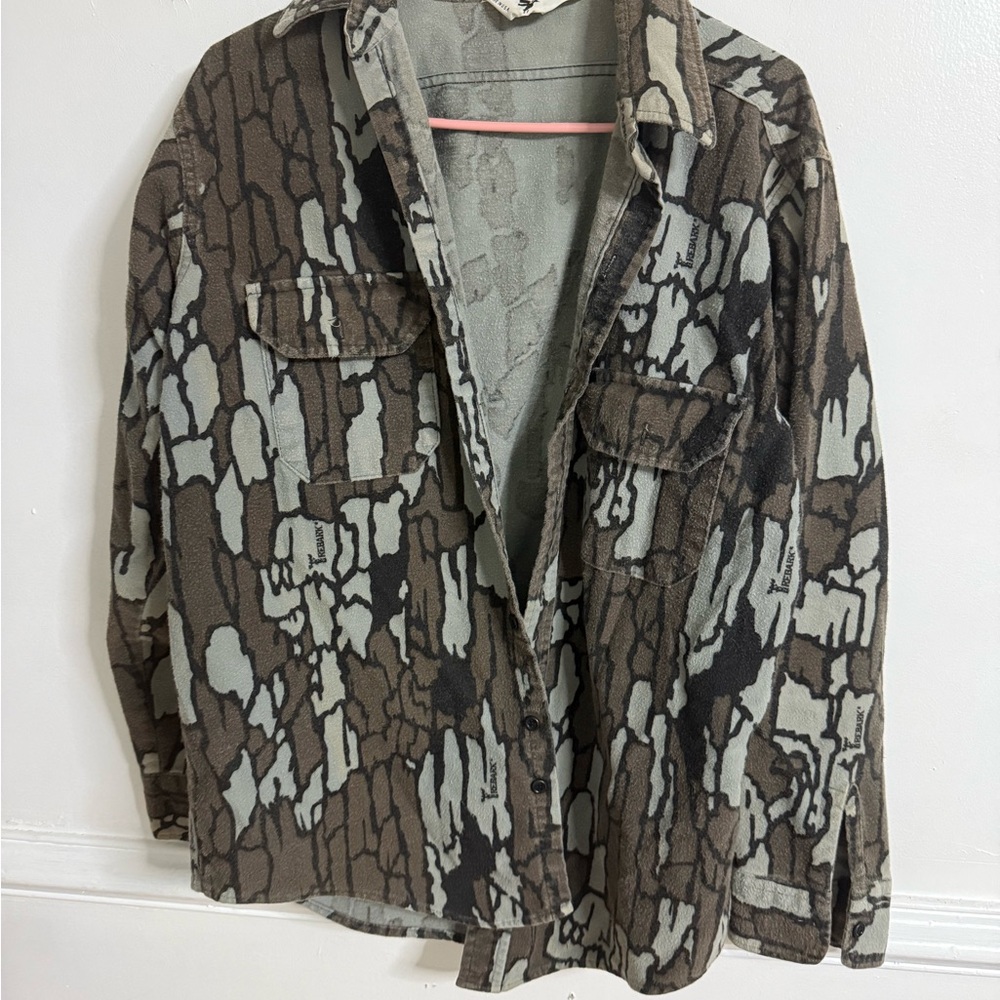 Camouflage Button-Up Shirt